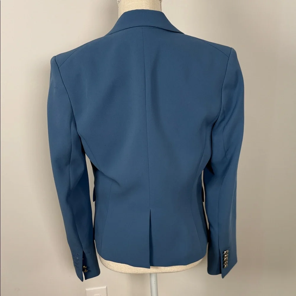 NEW w/Tags (MISSING 2 Buttons) Veronica Beard Double-Breasted Slate Blue Blazer - Picture 3 of 7